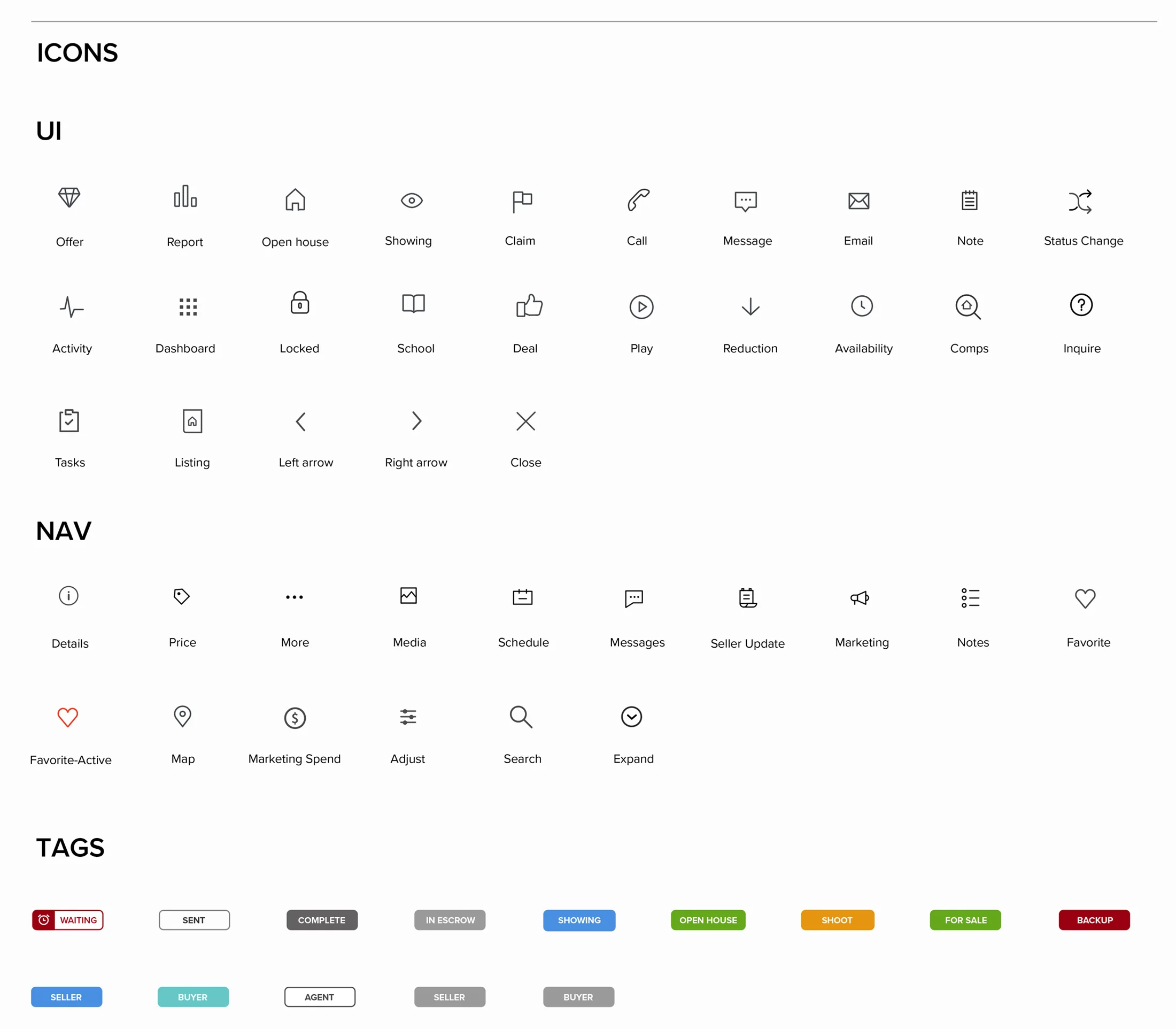 REX CRM icon set