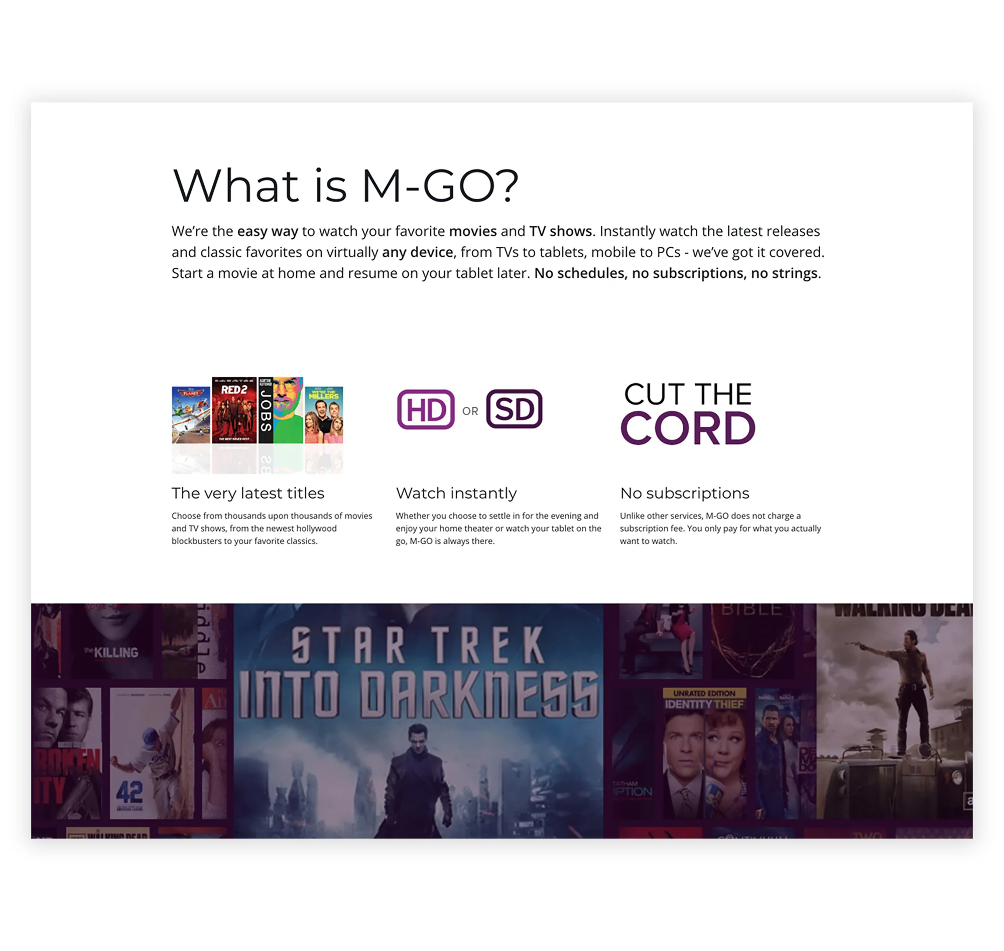 What is M‑GO advertising creative