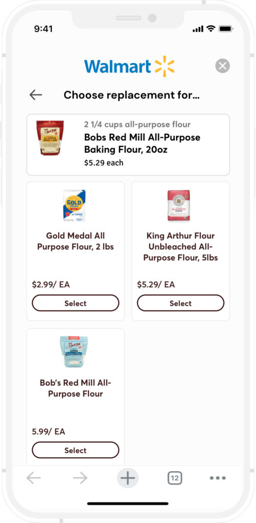 Nestlé product substitutions