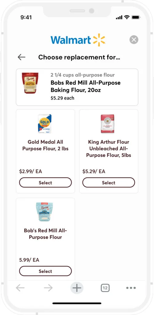 Nestlé product substitutions