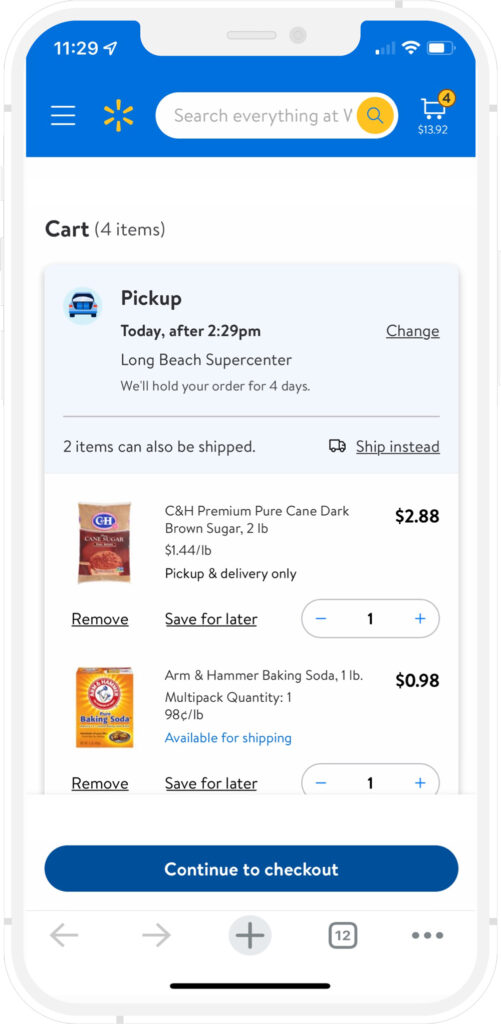 Nestlé cart handoff