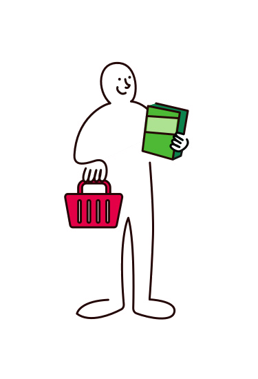 Phil carrying groceries