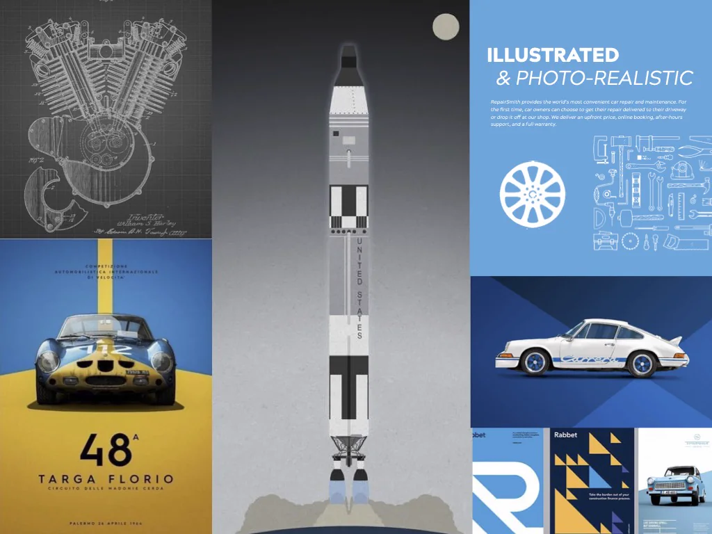 RepairSmith moodboard one