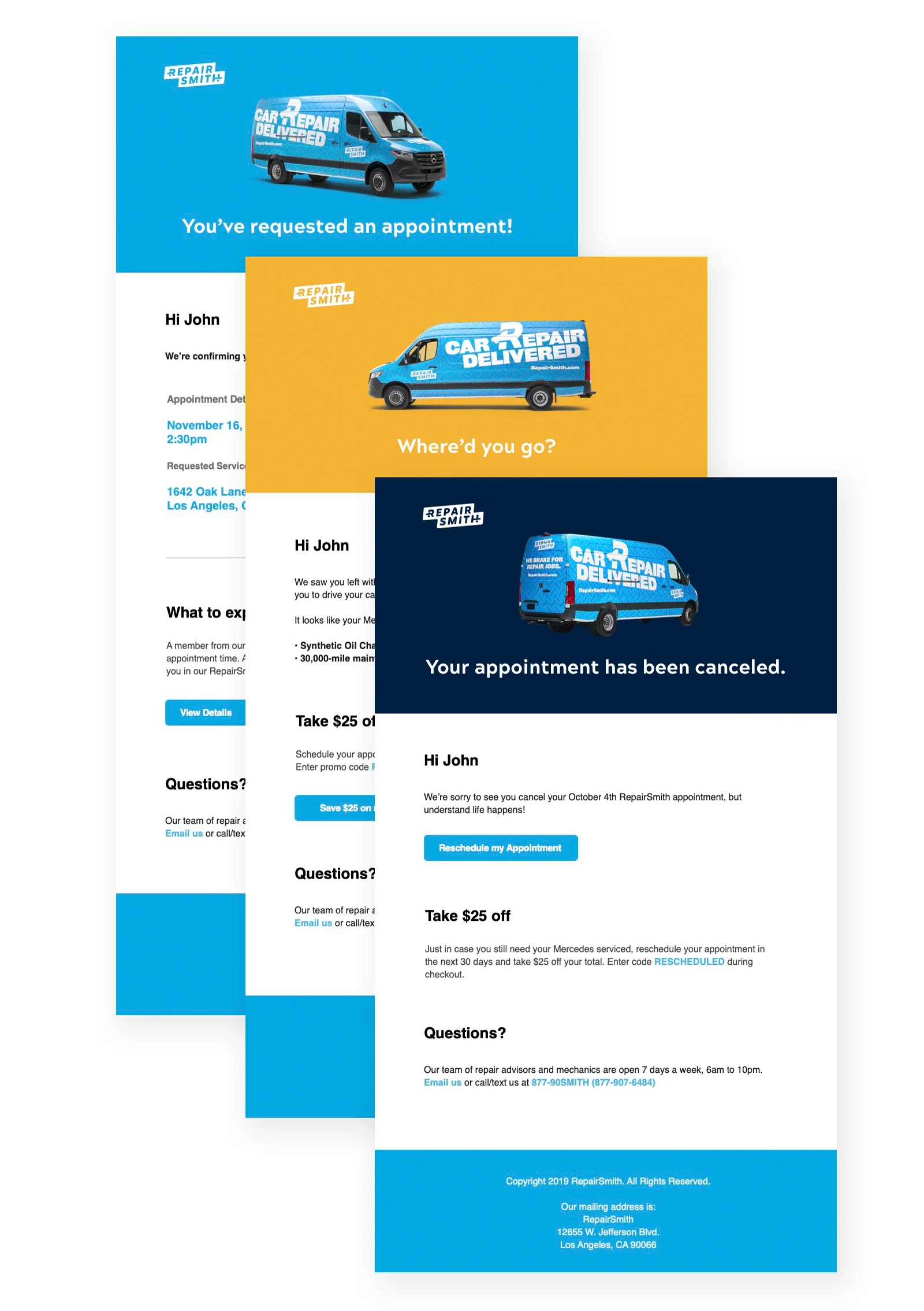 RepairSmith lifecycle email program