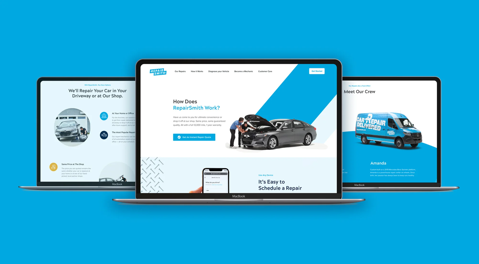 RepairSmith responsive website