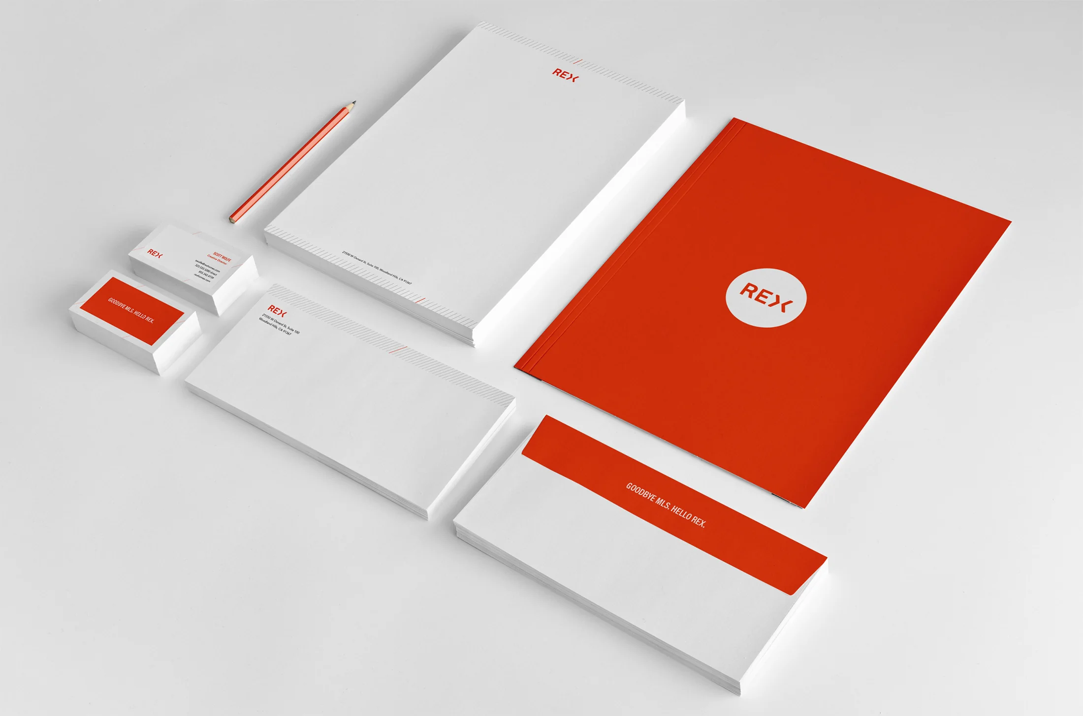 REX stationery and identity system