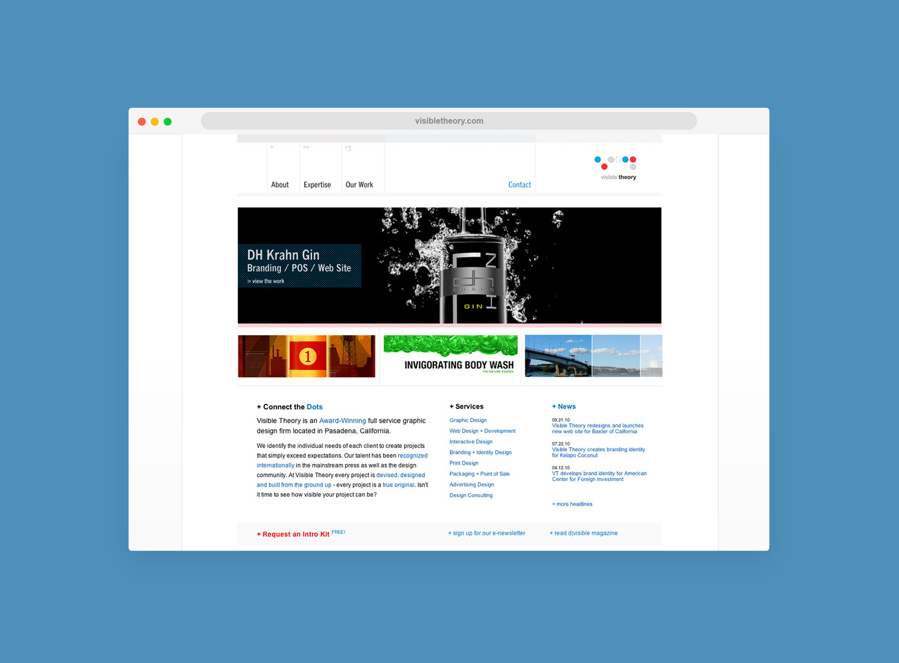 Visible Theory agency website