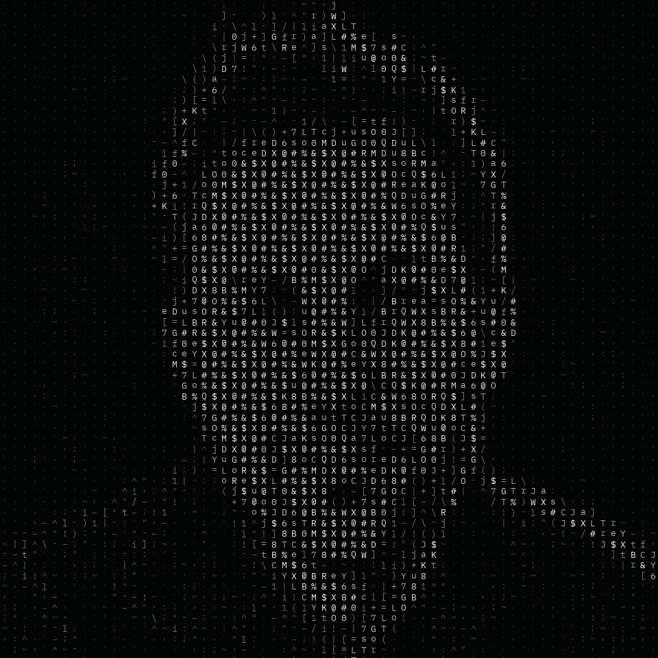 Animated ASCII portrait of Scott Wolfe